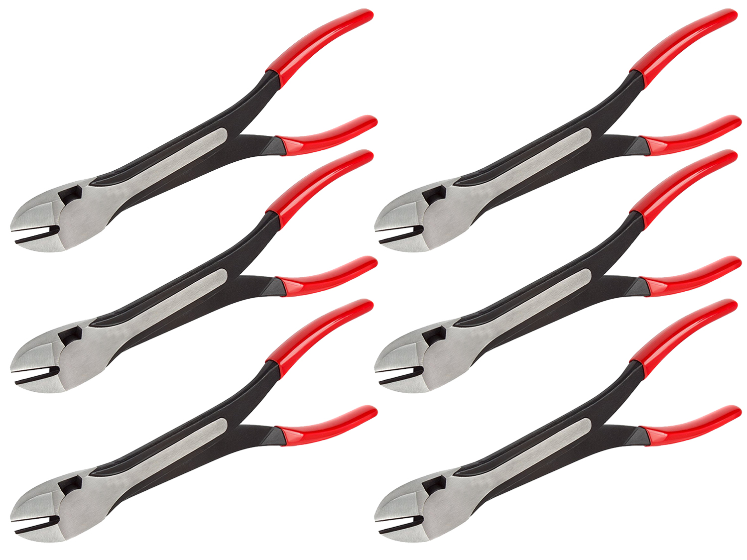 6 Pc 11" Diagonal 30Degree Offset High Leverage Cutting Pliers Quality